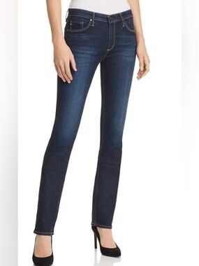 NWOT Ag Adriano Goldschmied Dark Indigo Straight Leg Jeans Size 26R